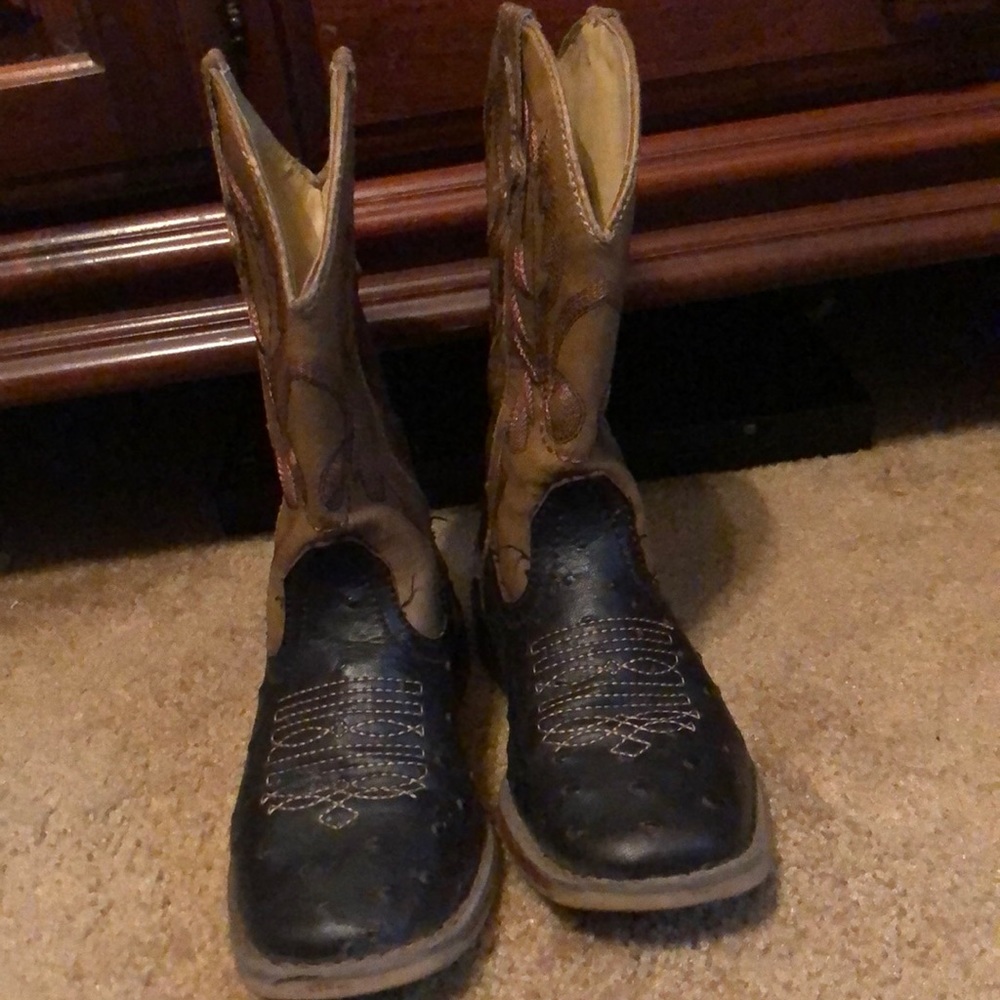 Size 12 boys Roper cowboy boots - Picture 1 of 4